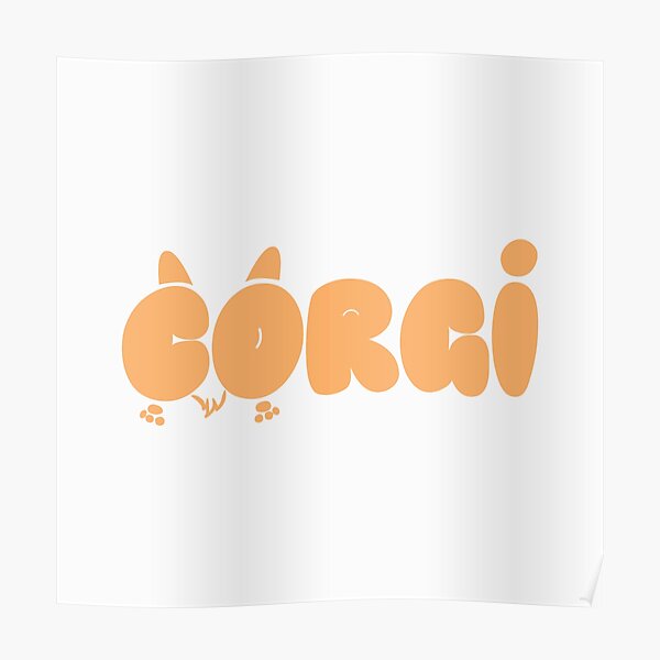 Cute Corgi- Little Puppy Poster
