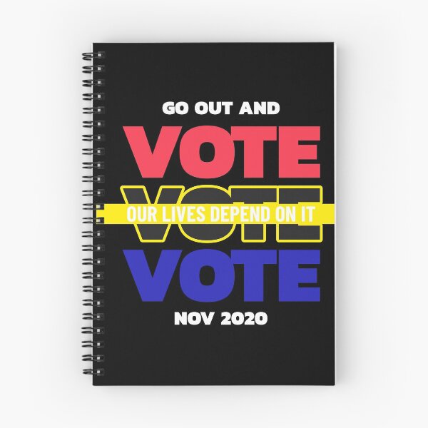 Item preview, VOTE - OUR LIVES DEPEND ON IT designed and sold by WordsmithNerd.
