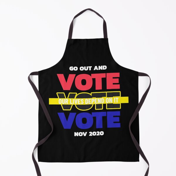 Item preview, VOTE - OUR LIVES DEPEND ON IT designed and sold by WordsmithNerd.