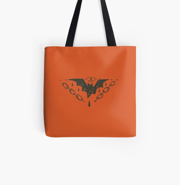 Bleeding Bat All Over Print Tote Bag