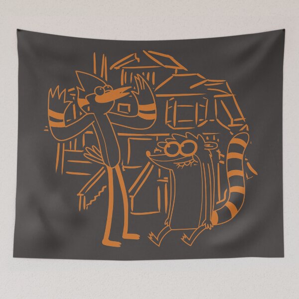 Item preview, Regular Show Rigby and Mordecai outline design. Birthday party gifts designed and sold by chrlalexandru.