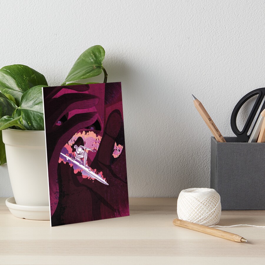 Cosmic Surfer Dude | Art Board Print