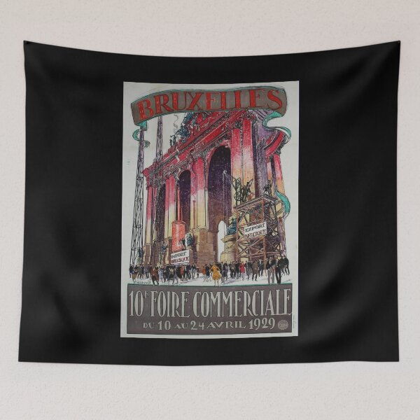 Item preview, Bruxelles retro poster designed and sold by CorasPosters.