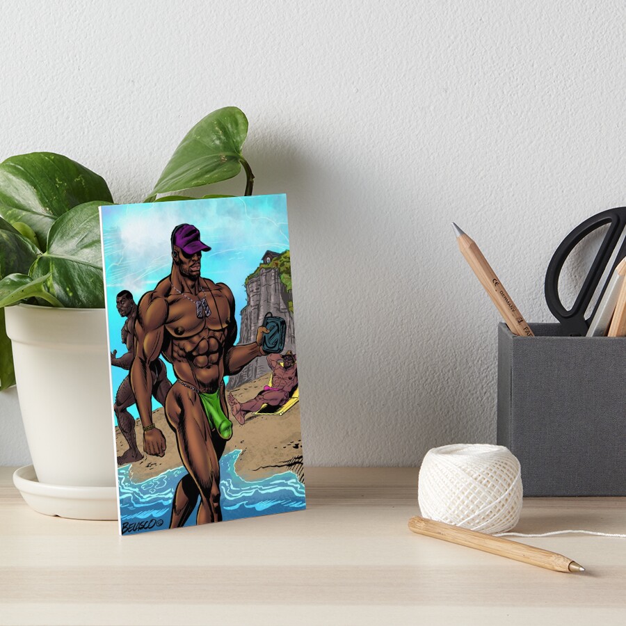 "Boo on the Beach " Art Board Print for Sale by belasco64 Redbubble