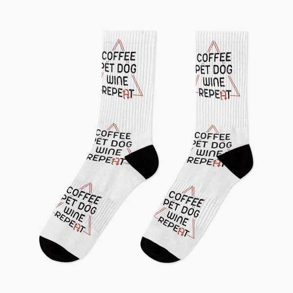 Item preview,  Coffee Pet Dog Wine Repeat  designed and sold by YerrouDesing.