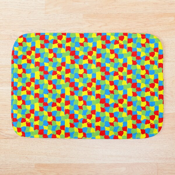 Artikelvorschau, Buntes abstraktes trippy quadratisches Muster entworfen und verkauft von Bingo Muchacho.