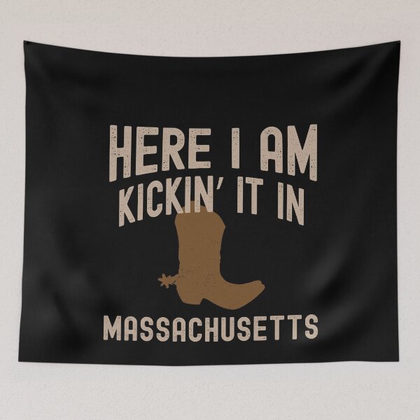Item preview, Kicking It In Massachusetts - Cowboy Western Rodeo Boots designed and sold by LushCatDesign.