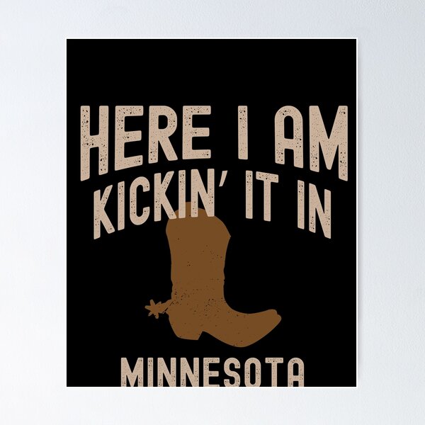 Item preview, Kicking It In Minnesota - Cowboy Western Rodeo Boots designed and sold by LushCatDesign.