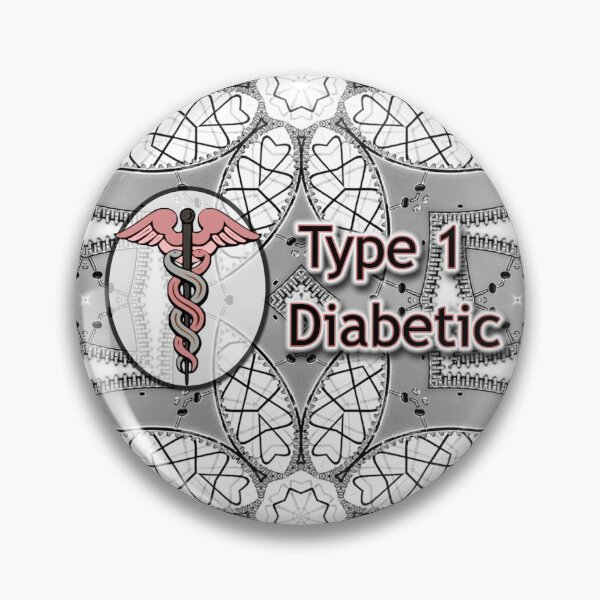 Item preview, Kaleidoscopic Black & White Type 1 Diabetes designed and sold by cShoresal.