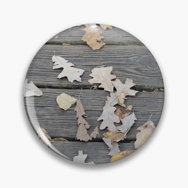 Item preview, Brown Oak Leaves on Board Walk designed and sold by Susie Kramer.