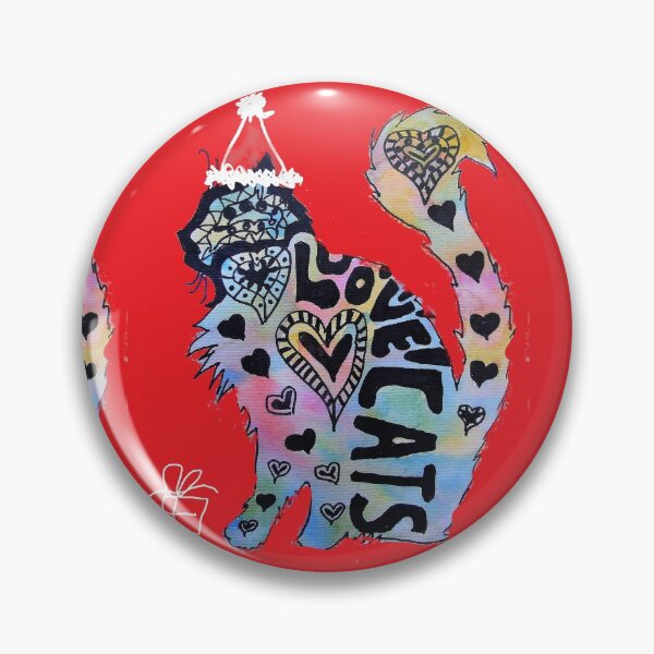 Item preview, Love Cats Watercolor Painting - Red Christmas designed and sold by Sarah  Rajkotwala.