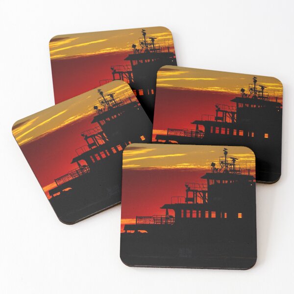 Item preview, Staten Island Ferry Silhouette designed and sold by ShootFirstNYC.