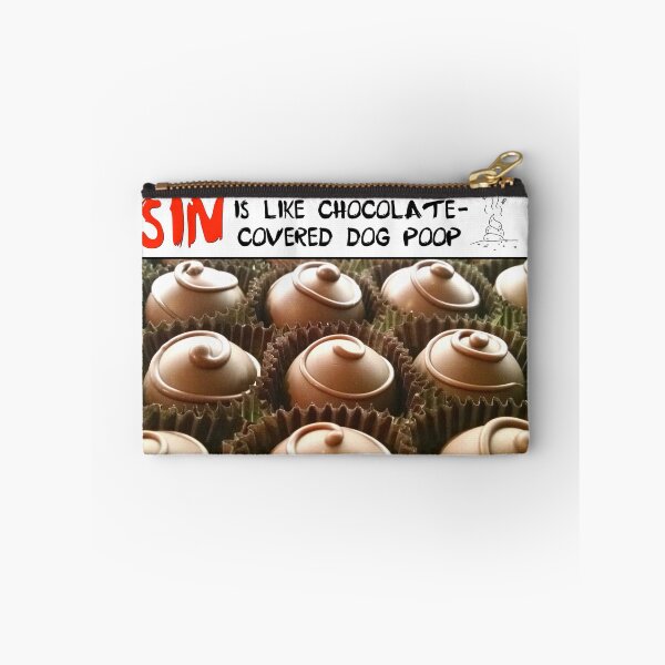 Item preview, Sin is Like Chocolate-Covered Dog Poop - 3 designed and sold by The Catholic Religion Teacher Shop.