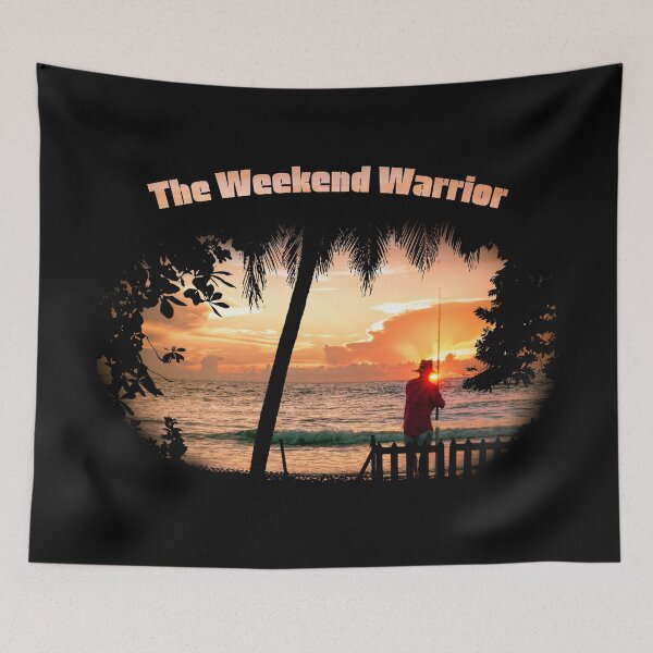 Item preview, Weekend Warrior fishing at an Early Morning Sunrise designed and sold by Steven Kight.