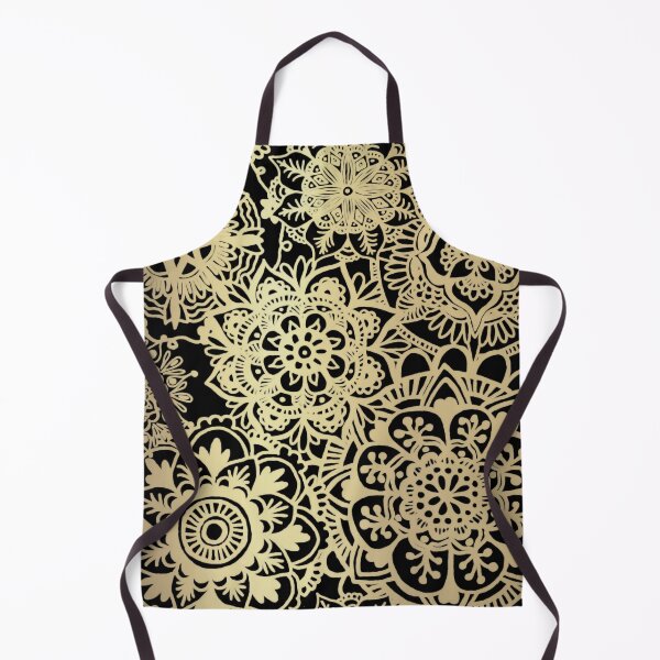Item preview, Black and Gold Mandala Pattern designed and sold by Julie Erin Designs.