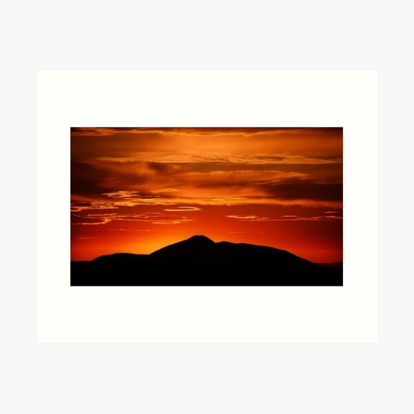 Item preview, Fire smoke sunset, Mt. Feathertop designed and sold by Kevin McGennan.
