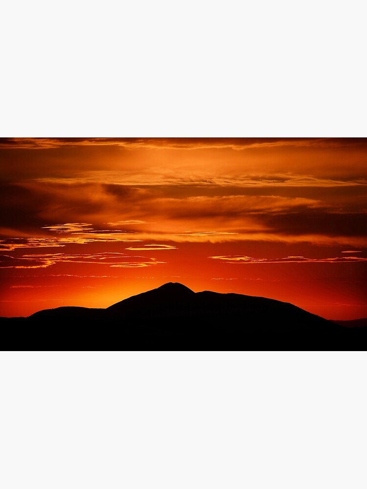 Fire smoke sunset, Mt. Feathertop by kevinmcgennan
