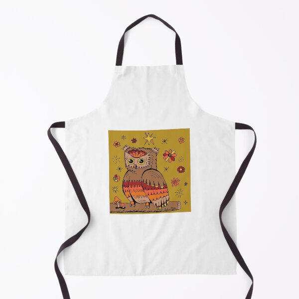 Item preview, Groovy Owl Illustration designed and sold by Intergalactic Unicorn: Art by Anna Schmidt.