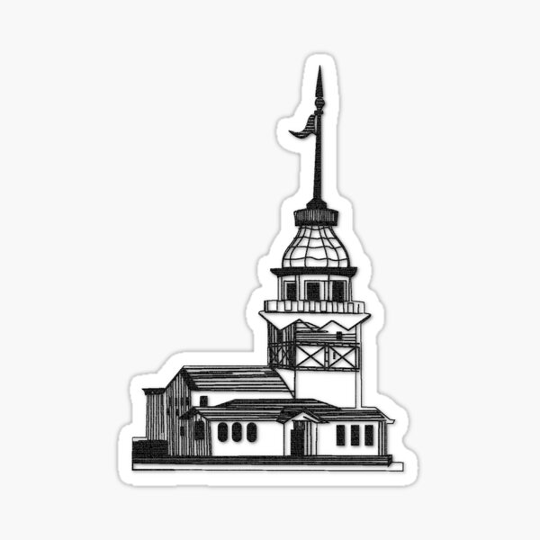 Item preview, Maiden Tower-Istanbul/ Turkiye designed and sold by sevgiart.