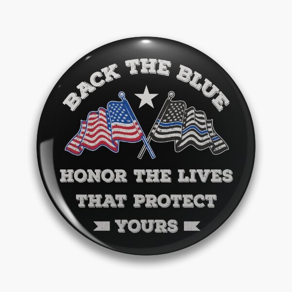 Item preview, Back The Blue USA And Thin Blue Line Police Flag designed and sold by NomYen ..