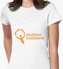 Québec solidaire T-shirt col V femme