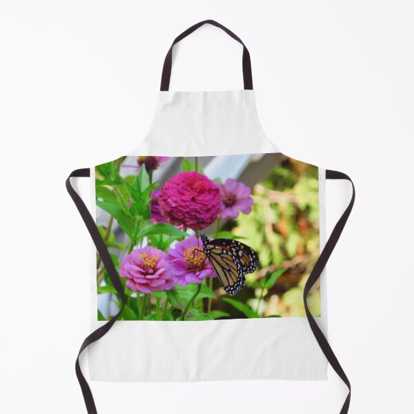 Item preview, Monarch and the zinnias designed and sold by MarianBendeth.