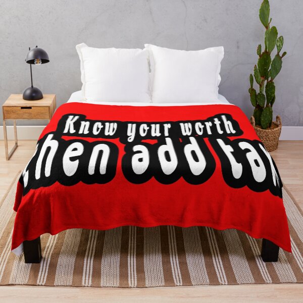 Item preview, Know your worth thena add tex funny accounting quote designed and sold by clewzo.