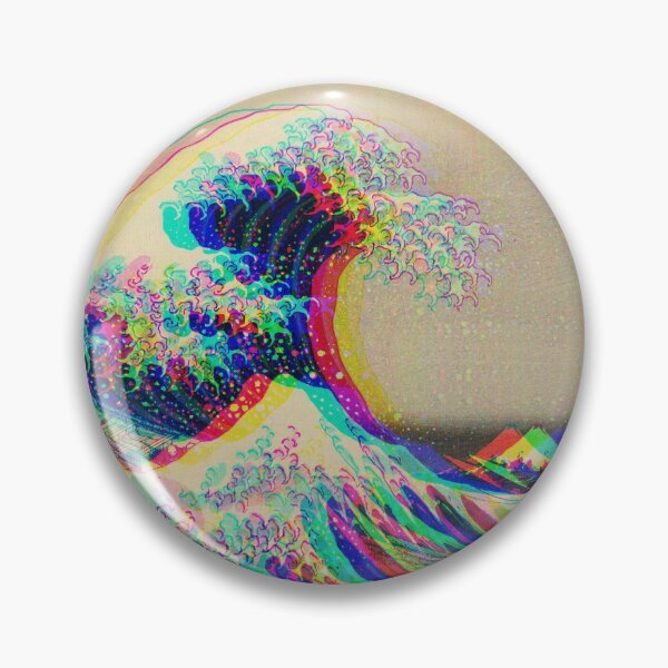 Item preview, Colorful & Trippy Under the Wave off Kanagawa / The Great Wave designed and sold by LilDesignWitch.