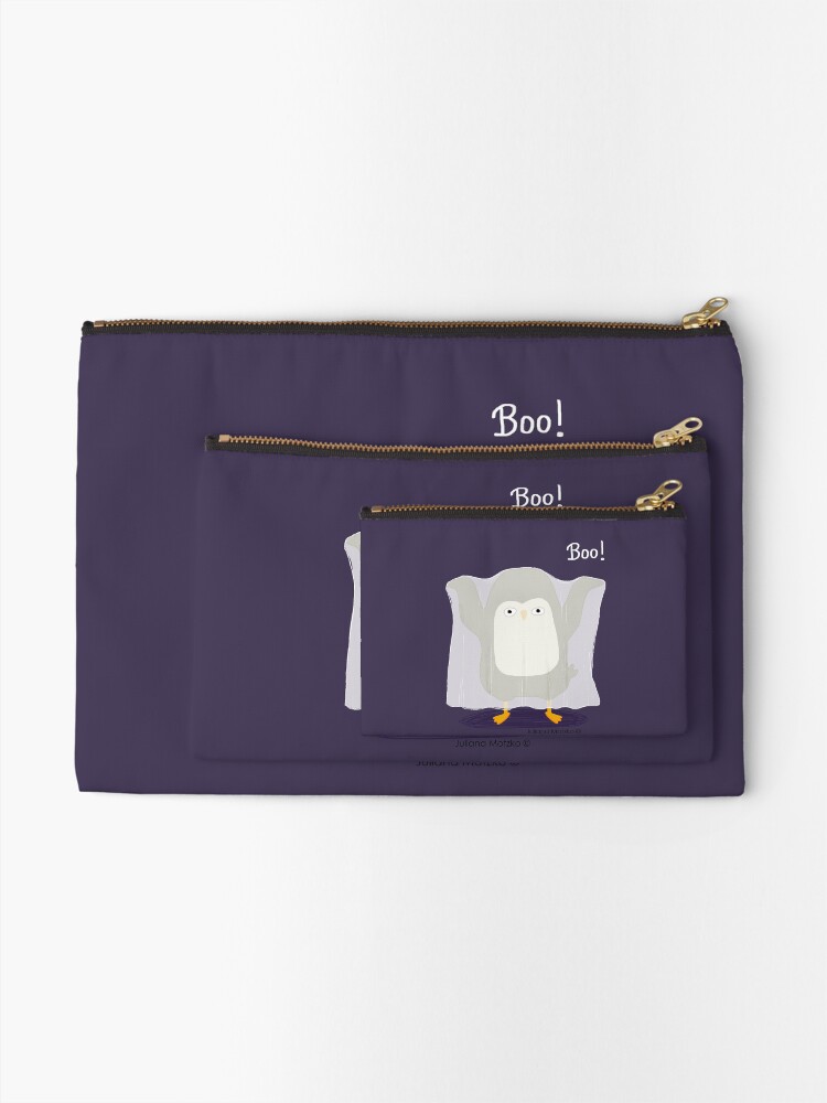 Alternate view of Boo! A Penguin Ghost Zipper Pouch