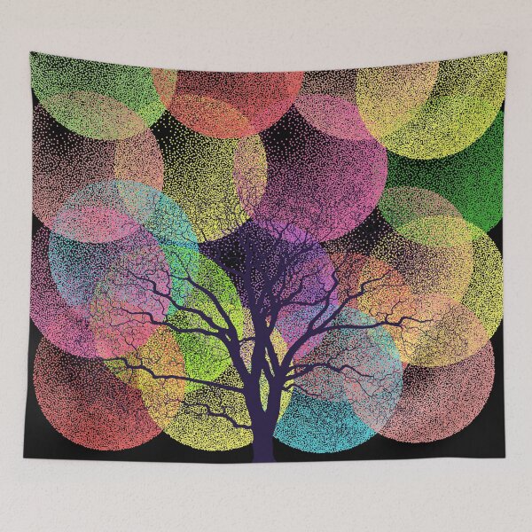 Item preview, Colorful tree arts designed and sold by GLENmerch.