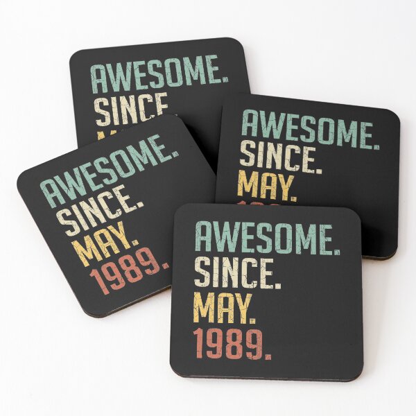 Item preview, Awesome Since May 1989 32nd Birthday Gift 32 Years Old Vintage May 1989 designed and sold by Takatv.