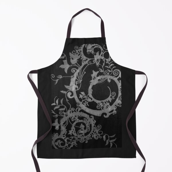 Item preview, Silver and Black Distressed Grunge Swirl designed and sold by The Mysterious Domain Alyne Whiteswan Fine Art Prints and Merch.