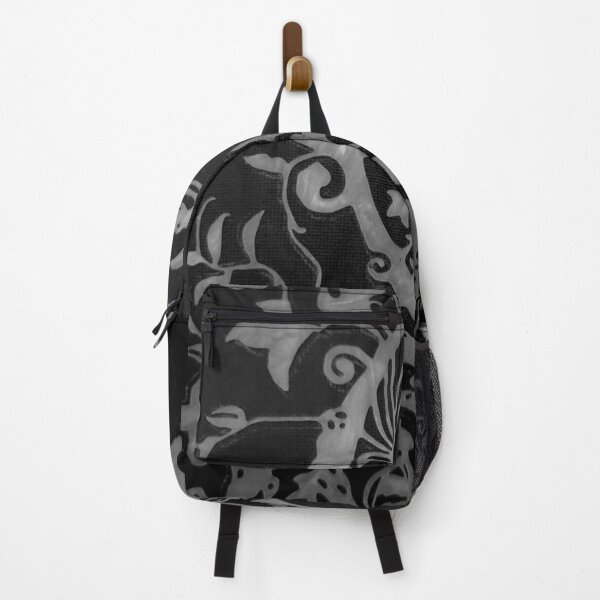 Item preview, Silver and Black Distressed Grunge Swirl designed and sold by The Mysterious Domain Alyne Whiteswan Fine Art Prints and Merch.