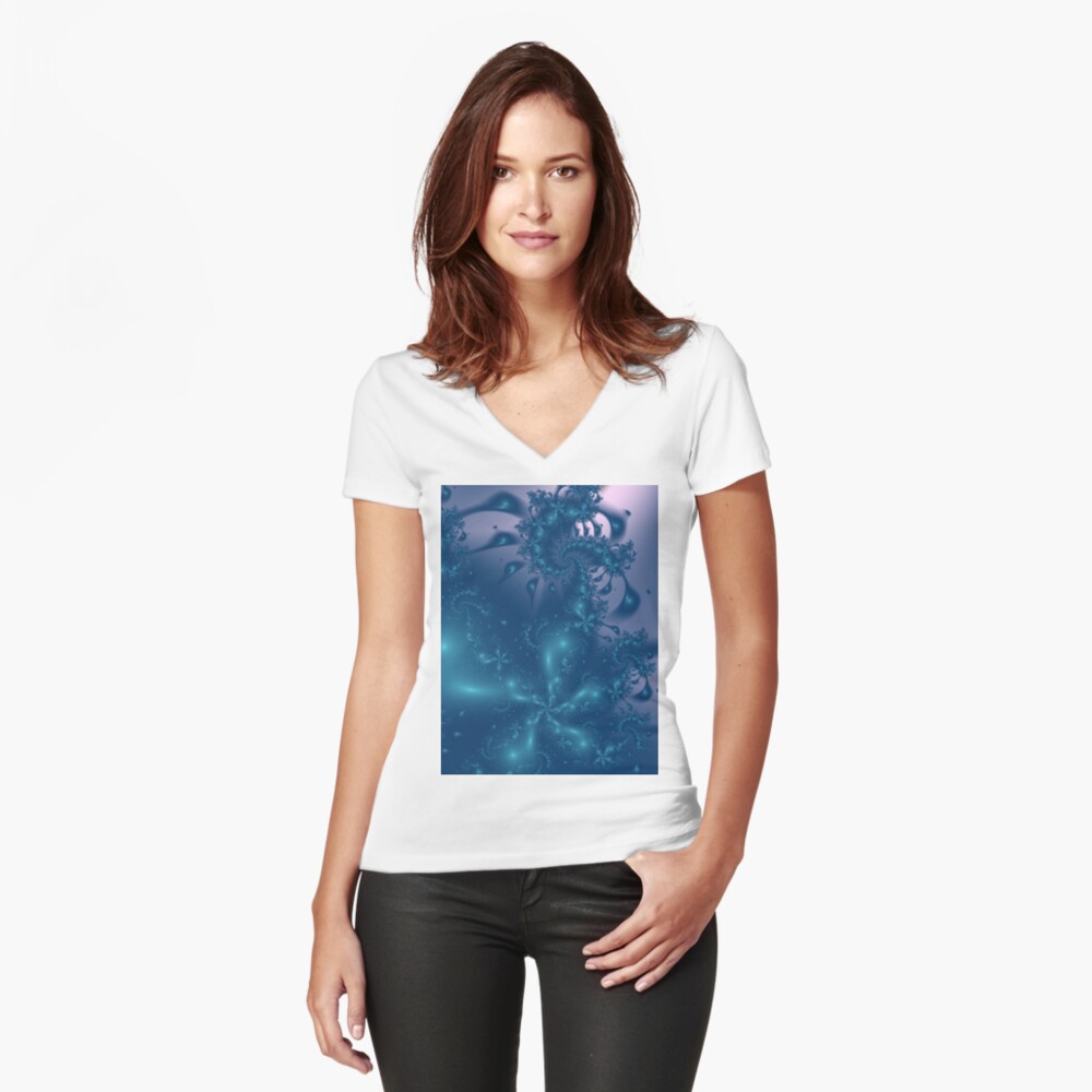 Item preview, Fitted V-Neck T-Shirt designed and sold by garretbohl.