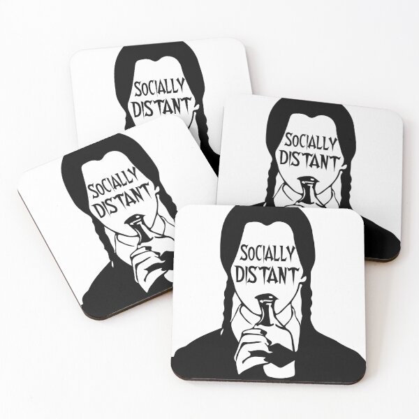Item preview, Miércoles Addams socialmente distante designed and sold by Croneandquill.