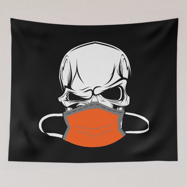 Item preview, Halloween Skull Skeleton Covid Mask Face Trick or Treat designed and sold by Drnksuzys.