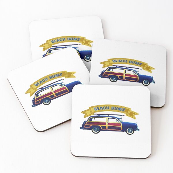 Item preview, Beach Bums Surfer Woody designed and sold by SwampfoxDesign.