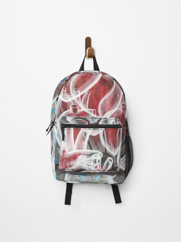 Thumbnail 1 of 3, Backpack, floaters designed and sold by HumansMakeArt.