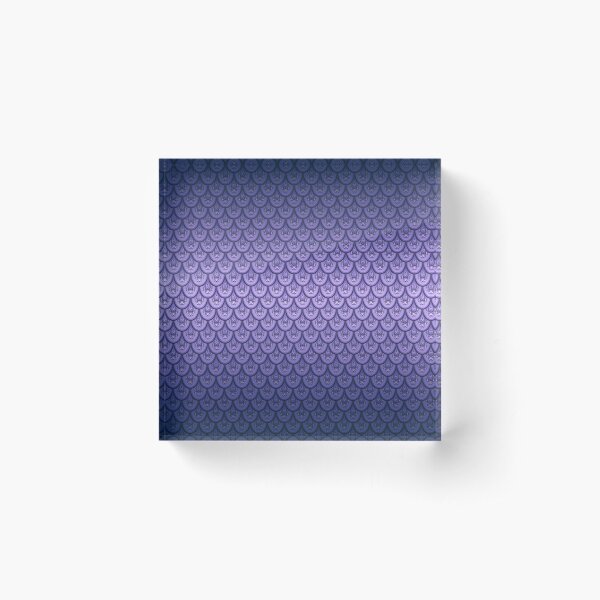 Lavender Dragon Scales Acrylic Block
