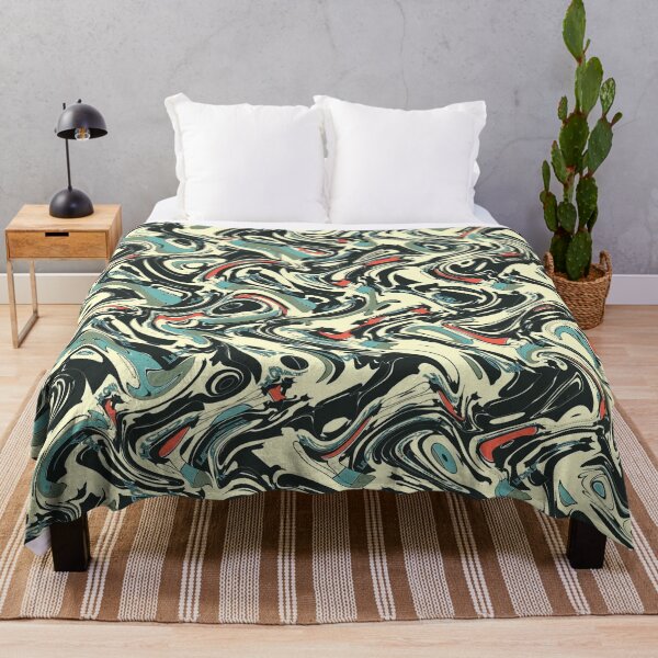 Item preview, Colourful red, white, black and blue abstract pattern. designed and sold by LaBellCreative.