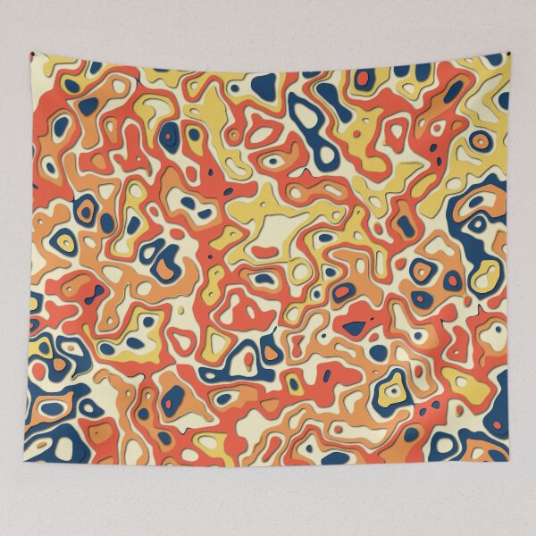 Item preview, minimal contour pattern designed and sold by NuAgeStudio.