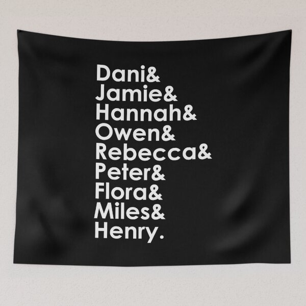 Item preview, Character Names (White) - THOBM designed and sold by Queerdelion.