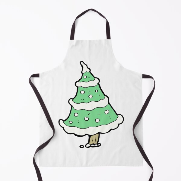 Item preview, snowy cartoon christmas tree designed and sold by charlyjovic.