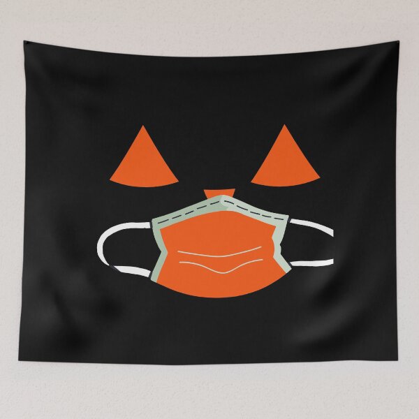 Item preview,  Halloween Pumpkin Jack O Lantern Covid Mask Face Trick or Treat designed and sold by Drnksuzys.