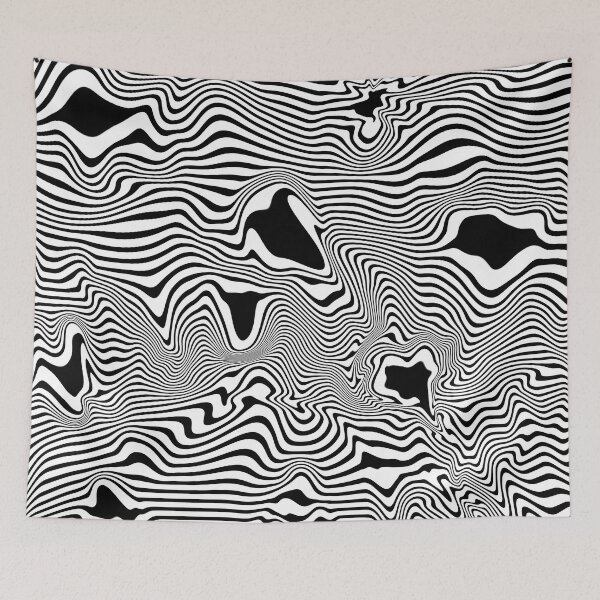 Item preview, minimal wavy pattern designed and sold by NuAgeStudio.