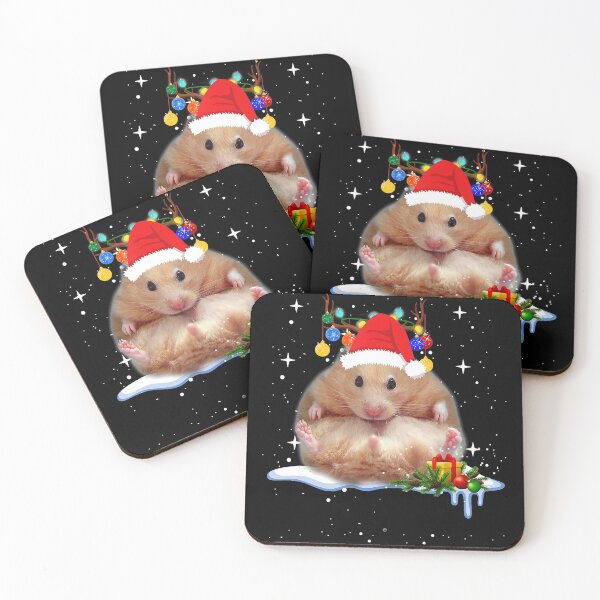 Item preview, Hamster Christmas Lights Santa Hat Xmas T-Shirt designed and sold by LenaEhrlichmann.
