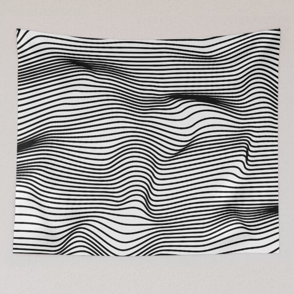 Item preview, minimal wavy pattern designed and sold by NuAgeStudio.