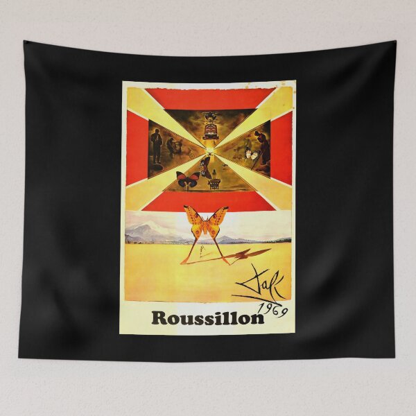 Item preview, Roussilon retro poster designed and sold by CorasPosters.
