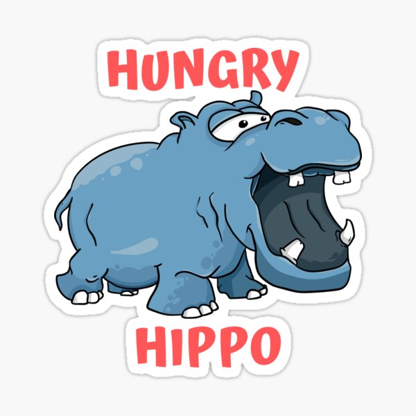 Hippo Stickers for Sale