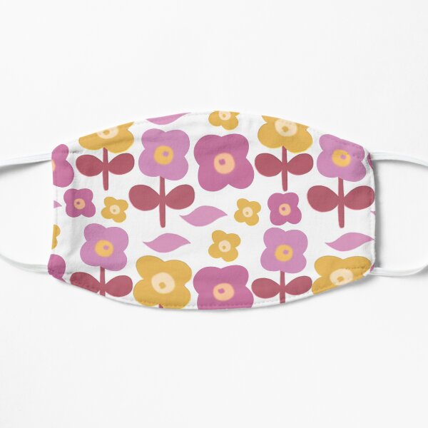 Flower Pattern Flat Mask